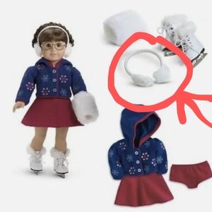 American Girl Doll Molly Earmuffs Replacement from Molly's Skating Outfit